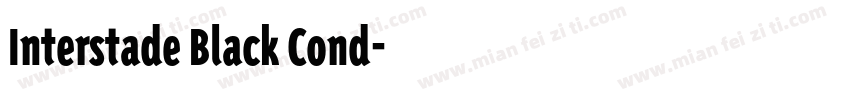 Interstade Black Cond字体转换